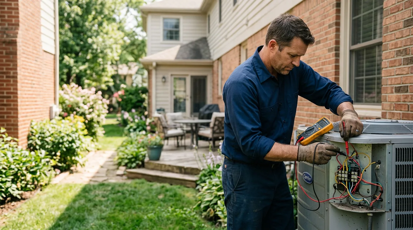 HVAC technician working near Maywood, NJ